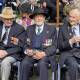 Veterans Alister Pankhurst, Ron Vickress and John Bentley attended the Armidale Anzac Ceremony along with thousands of locals. Picture Heath Forsyth 