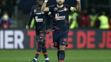 Teji Savanier was Montpellier's hero before turning villain against Toulouse in Ligue 1. (EPA PHOTO)
