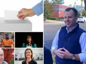 Nationals candidate Brandan Moylan (right) strolled to victory in the 2024 Northern Tablelands by-election. Also pictured are candidates Ben Smith, Dr Dorothy Robinson, Duncan Fischer, and Natasha Ledger. Pictures from file