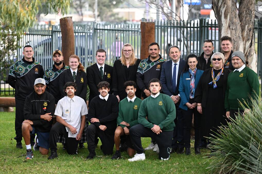Secretary of the NSW Department of Education Murat Dizdar met Peel High staff and students. He spoke to them about some of the challenges facing education in regional and rural communities. Picture by Gareth Gardner