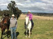 Bill Upjohn (left) and Jan Upjohn (right) taught horse riding at Harlow Park for five decades. They have recently sold the property and are moving to Uralla. Picture Supplied.