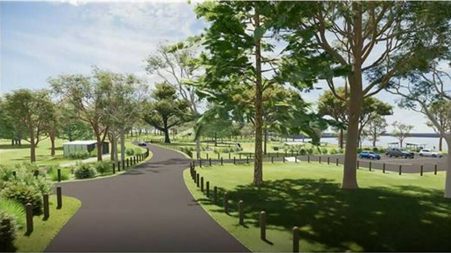 Artist's impression of what the newly upgraded area will look like. 