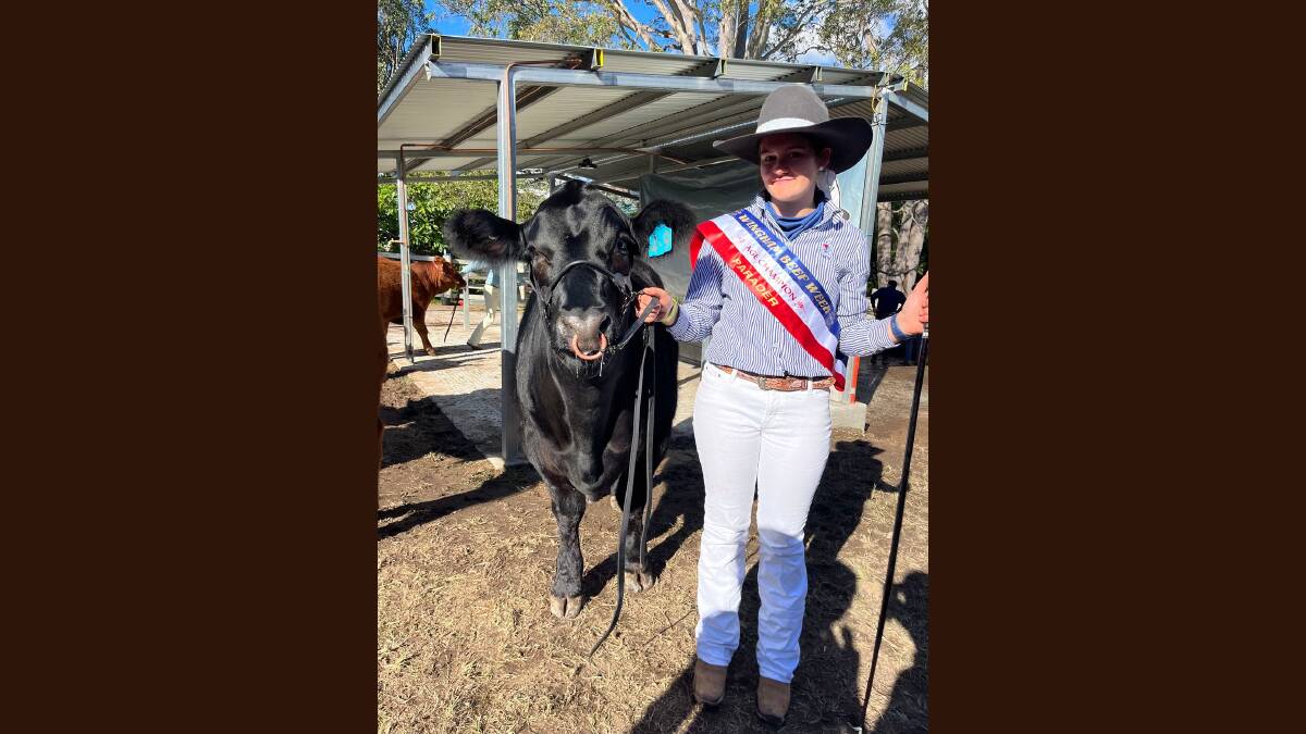 Heidi Zwiers outshone 350 students at Wingham Beef Week to be crowned grand champion parader.