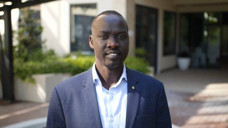 Elijah Buol, OAM will deliver Sanctuary's 18th Human Rights Lecture on May 30. Mr Buol spent seven years in a refugee camp. Photo courtesy Queensland University of Technology.
