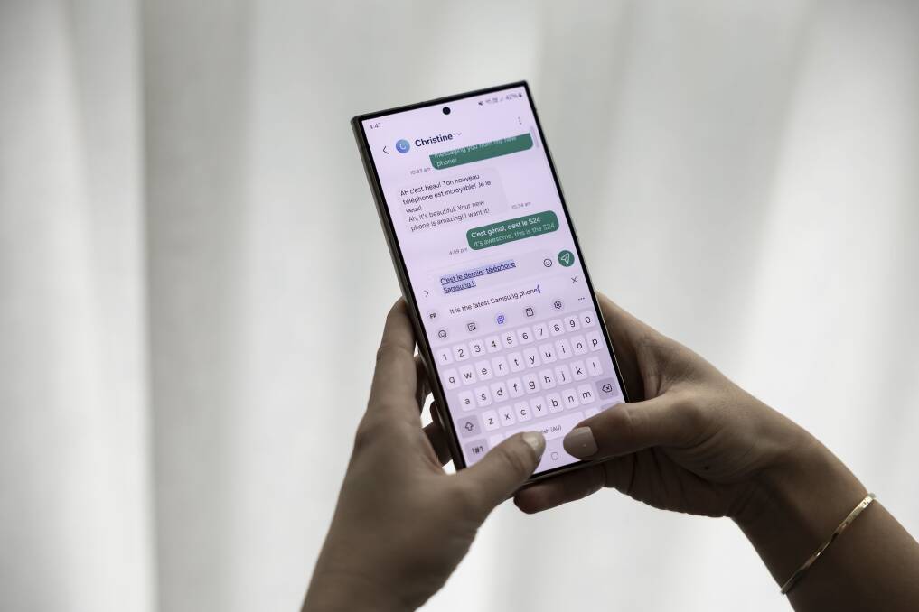 Chat Assist can help perfect conversational tones by generating context-aware suggestions to ensure communication sounds as it was intended. Picture Samsung