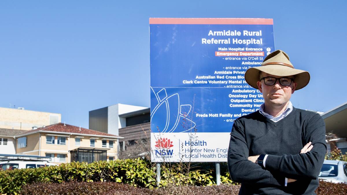 Northern Tablelands MP Adam Marshall it has reached crisis point in the local health district. Picture suppled. 
