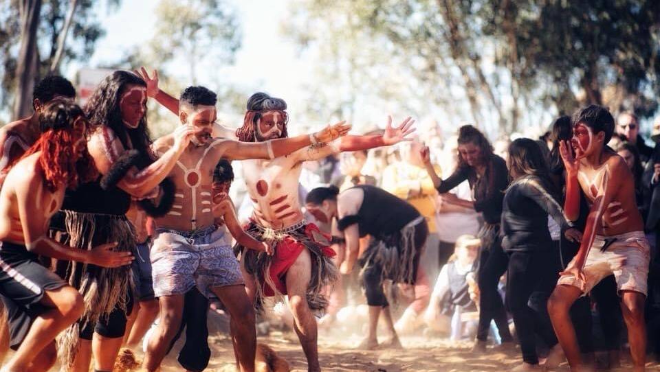 One of the dances from a previous event at the Myall Creek Memorial Gathering.