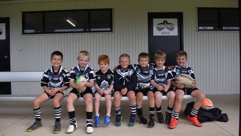 Under 7 and under 8s players sitting on the sidelines after being told they couldn't play. Picture supplied. 