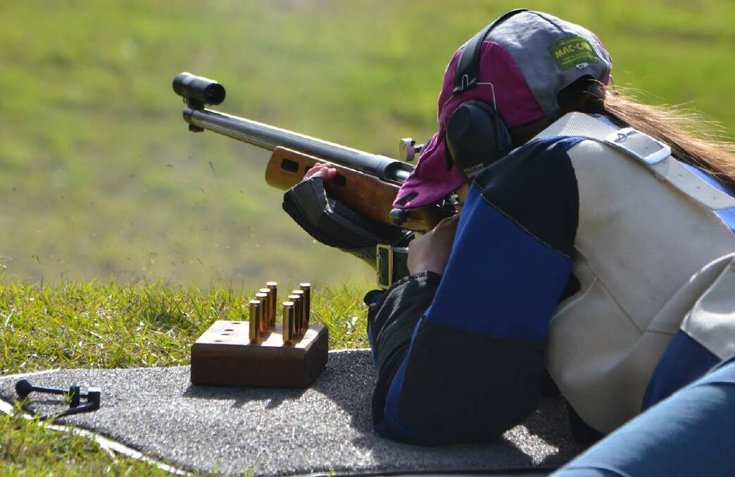 SHARP SHOOTER: NEGS' Isabelle Cameron won the highest individual pointscore at the Fiona Reynolds Memorial All Schools shooting event in Malabar on Saturday. 