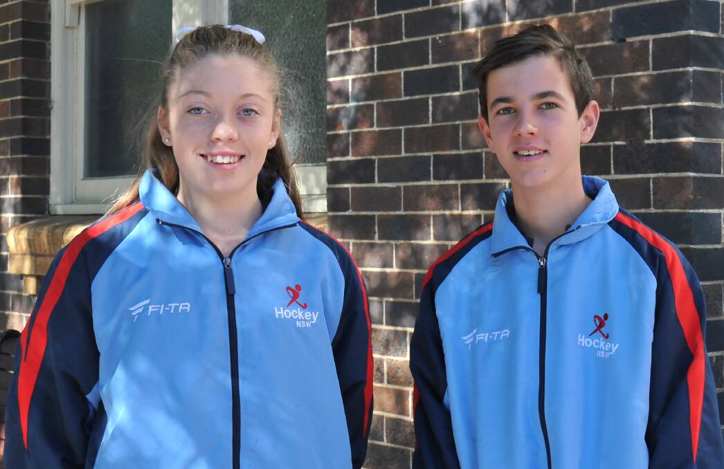 STATE HONOURS: Chelsea Thornton and Rohan Lawrence will play for NSW under 13's early next year at the Australian Indoor Carnival in Wollongong. 