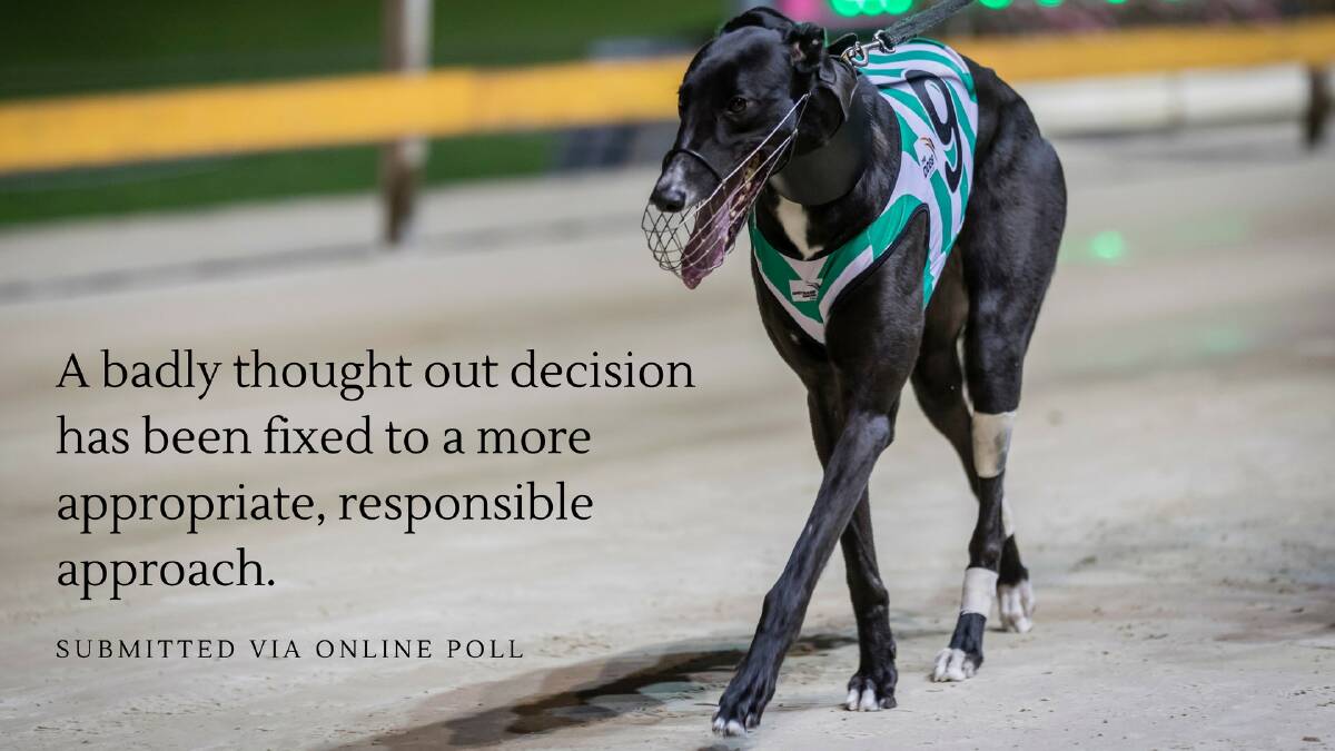 Your reaction to the Baird government’s greyhound racing ban backflip