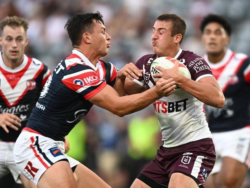 The Sydney Roosters and Manly Sea Eagles are taking part in NRL matches in Las Vegas. (Dan Himbrechts/AAP PHOTOS)