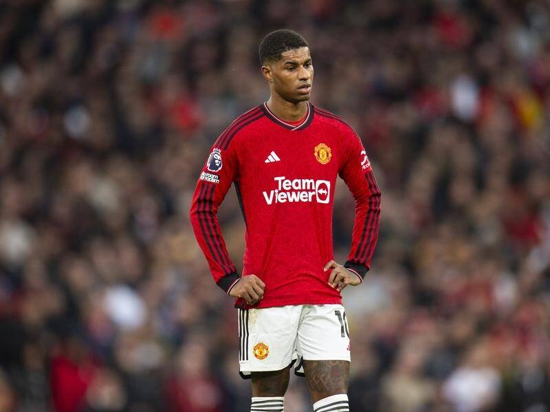 Marcus Rashford has hit out at criticism questioning his commitment to Manchester United. (EPA PHOTO)