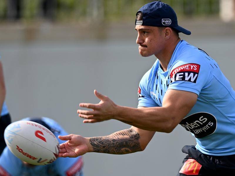 Kotoni Staggs will miss the clash with Gold Coast, and his hopes of a NSW recall are in tatters. (Dan Himbrechts/AAP PHOTOS)