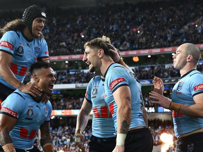 NSW have levelled the State of Origin series with a thumping 38-18 win over Queensland in game two. (Joel Carrett/AAP PHOTOS)