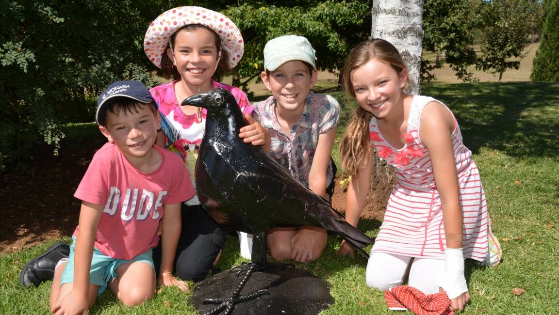 FLOCKING TOGETHER: James and Bethan Palfreyman, Niahm Dillingham and Emily Palfreyman had a ball at the Friends of NERAM open garden events.