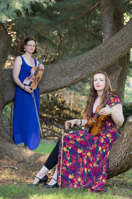 
DYNAMIC DUO: Margaret Butcher and Holly Bennett will play two concerts this weekend as the Amberwood Duo.